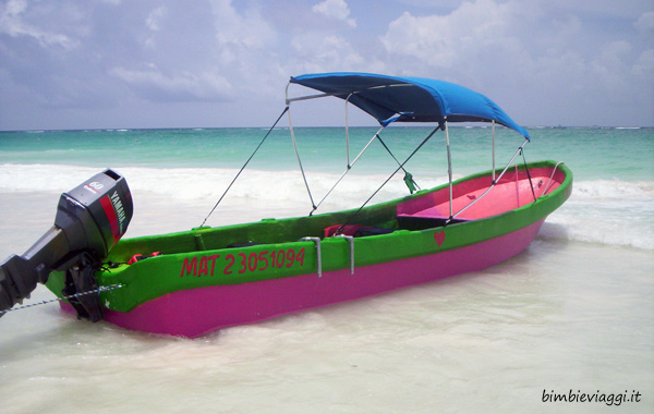 Messico con bambini-barca