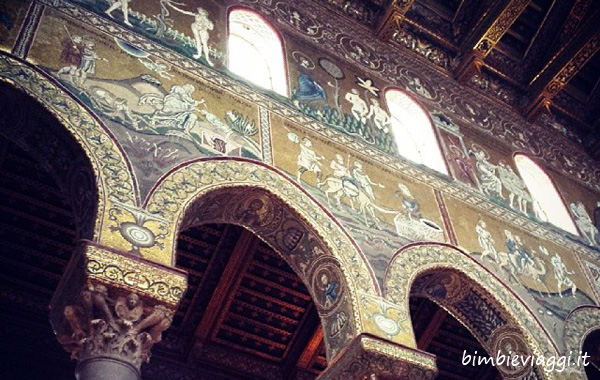 Sicilia nord ovest con bambini - Duomo di Monreale mosaici