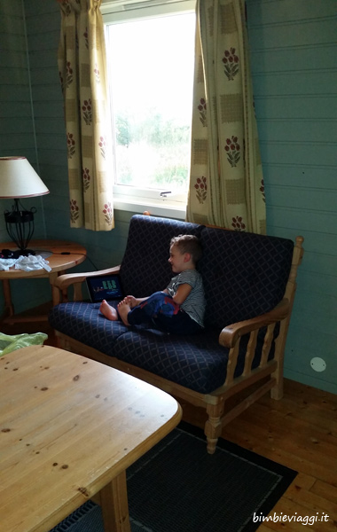 Campeggi in Norvegia con bambini-divano