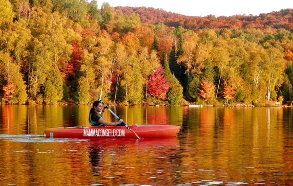 Autunno in Canada-canoa