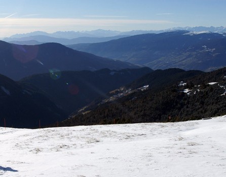 sulla neve con bambini