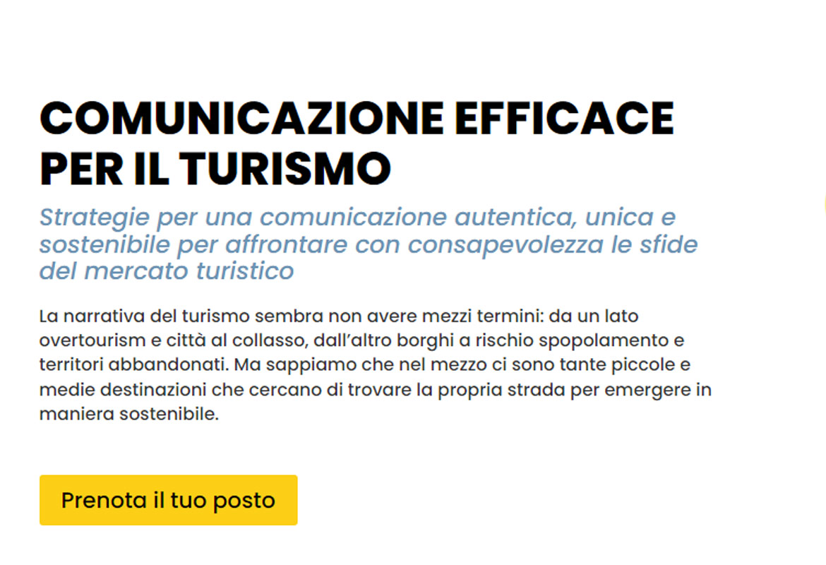 comunicazione efficace per il turismo